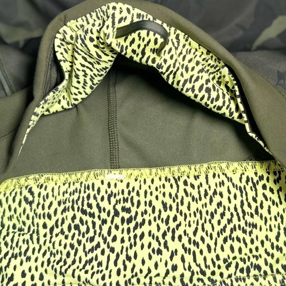 lululemon Training Tough Crop Palm Party Gator camo legging, 8